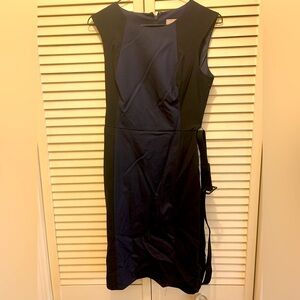 Banana republic navy blue and black pencil dress size 0 brand new with tags
